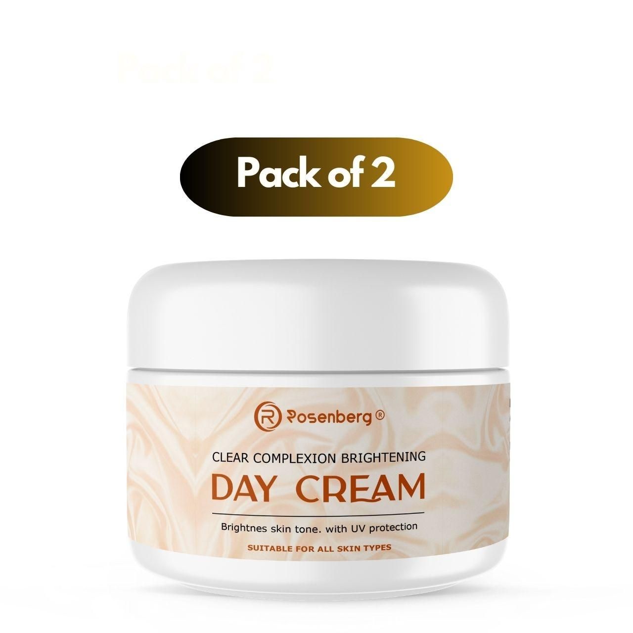 Day Cream – 100gm Each (Pack of 2) | Brightening & Moisturizing Skincare