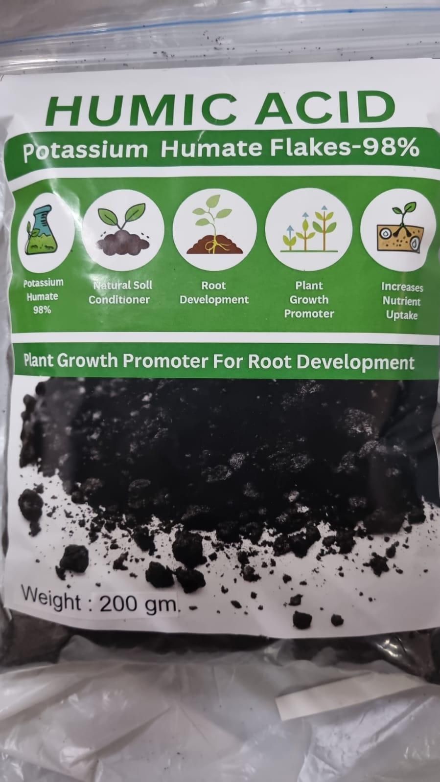 Humic Acid for Plants (Potassium Humate Flakes) – 200gm