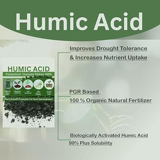 Humic Acid for Plants (Potassium Humate Flakes) – 200gm