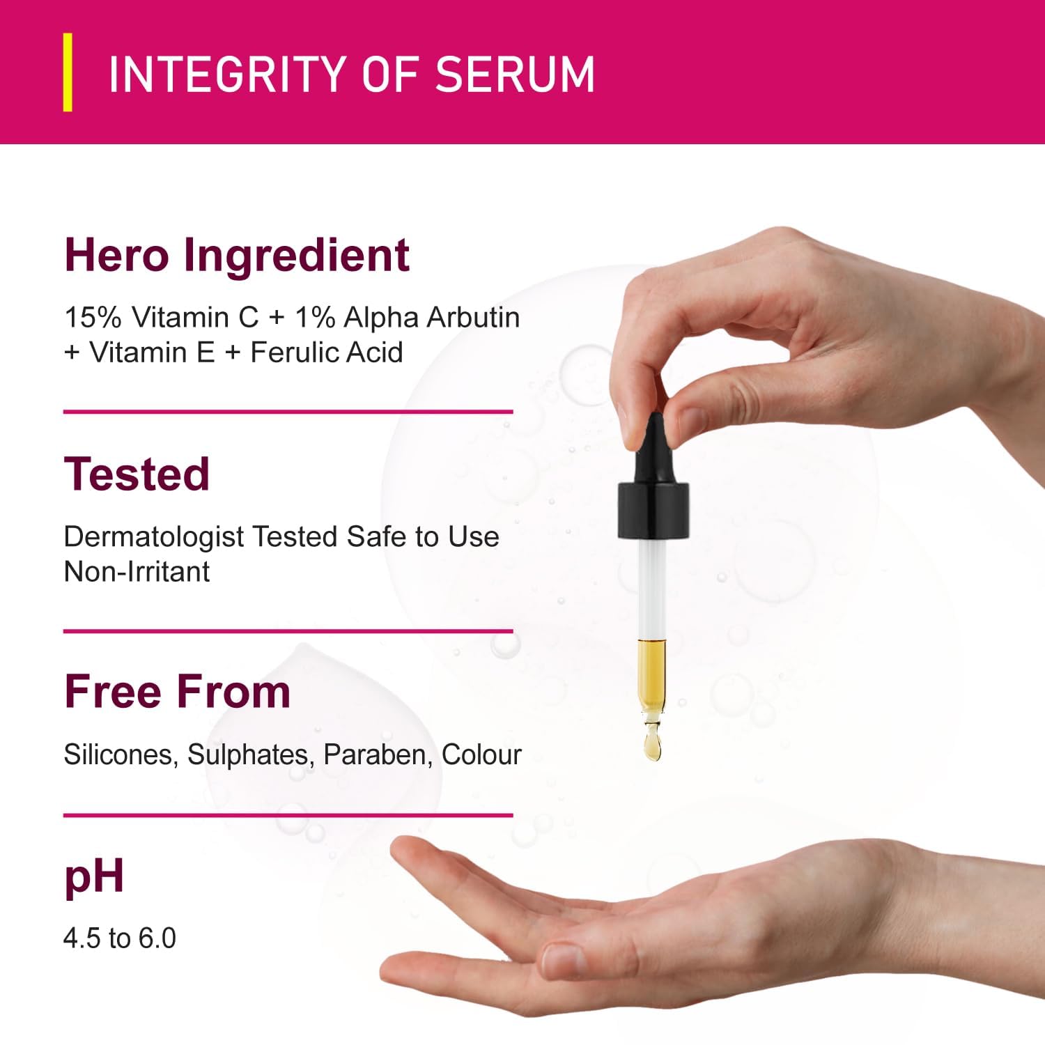 Dr. Alies Vitamin C Face Serum (15% + Alpha Arbutin, Vita-E & Ferulic Acid)
